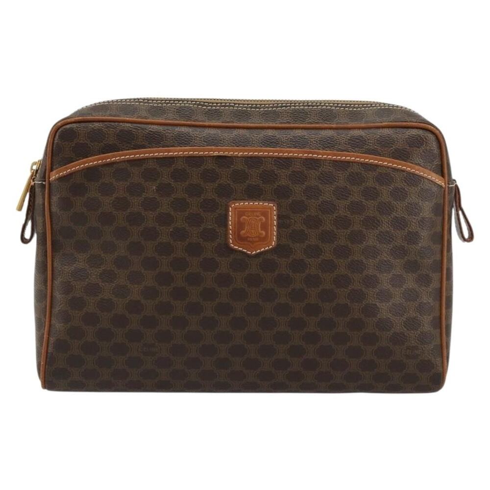 Celine Macadam Clutch Brown
